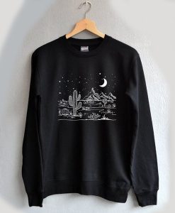 Desert starry night sweatshirt
