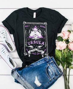 Disney Villains Ursula Tarot Card t shirt