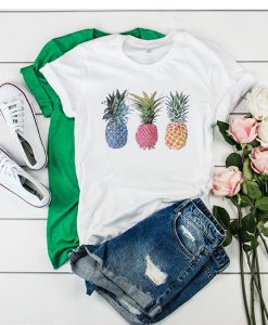 Fashion Pineapple fruits t shirt