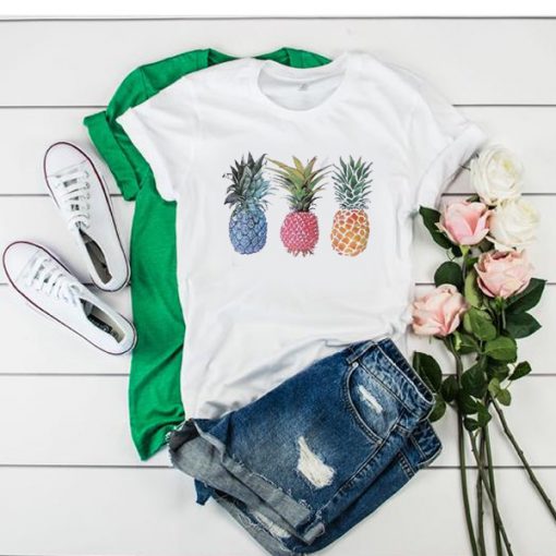 Fashion Pineapple fruits t shirt