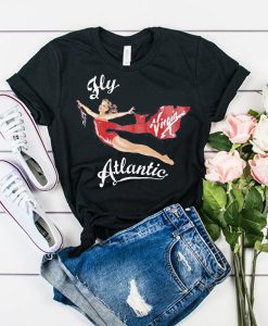 Fly Virgin Atlantic Princess Diana t shirt