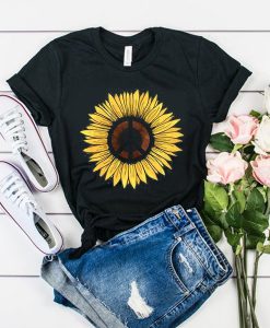 Hippie Sunflower t shirt