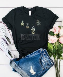 Led Zeppelin x KISS Combo Metal t shirt