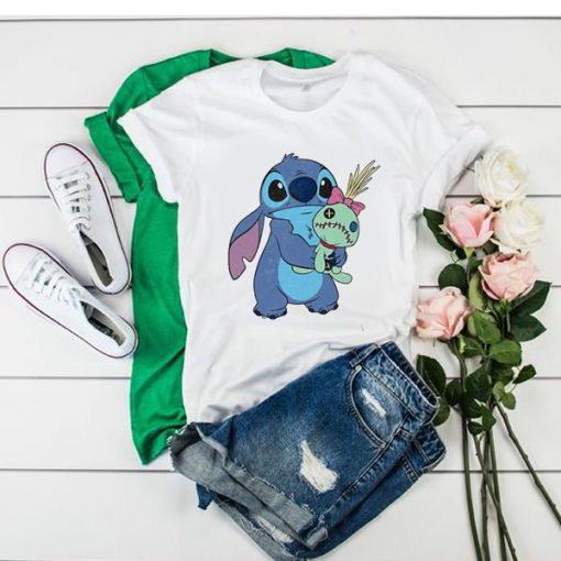 Lilo & Stitch Ohana Stitch & Scrump Girls t shirt