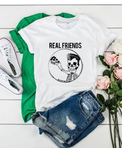 Real Friends Pizza Skeleton t shirt