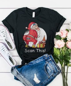 Santa Claus scan this t shirt