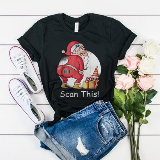 Santa Claus scan this t shirt