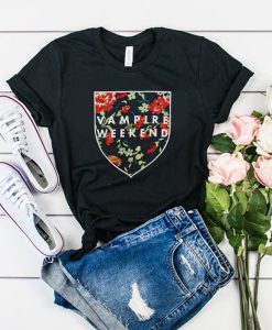 Vampire Weekend Shield Roses t shirt