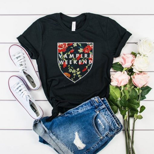 Vampire Weekend Shield Roses t shirt