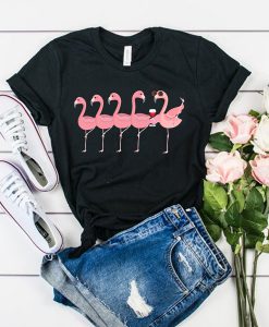 Wine And Flamingo t shirt