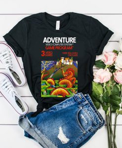 Adventure Atari 2600 Retro Vintage Video Game Box Art Unisex t shirt