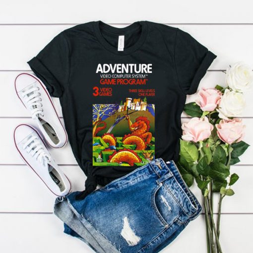 Adventure Atari 2600 Retro Vintage Video Game Box Art Unisex t shirt