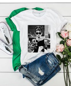 Audrey Hepburn Sunglasses Breakfast at Tiffany t shirt