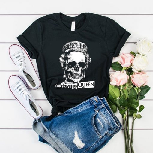 God Save The Queen - Sex Pistols Skull t shirt