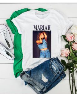 Mariah Carey In Jeans t shirt