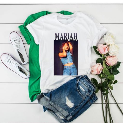 Mariah Carey In Jeans t shirt