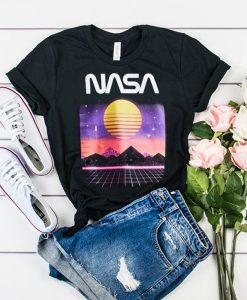 NASA Electro Landscape t shirt