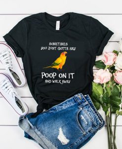 Poop On It Sun Conure Parrot t shirt