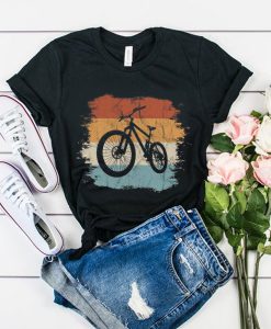Retro Vintage Biking MTB Mountain-Bike t shirt