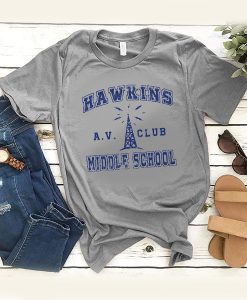 Stranger Things Hawkins Middle School t shirt
