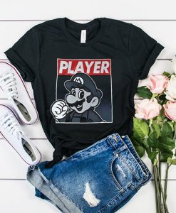 Super Mario Player Unisex Adult t shirt