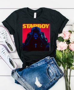 THE WEEKND STARBOY ALBUM COVER t shirt