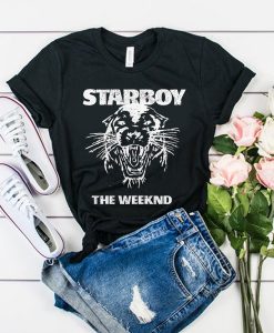 The Weeknd Starboy Panther t shirt