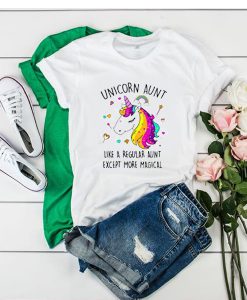 Unicorn Aunt Graphic t shirt