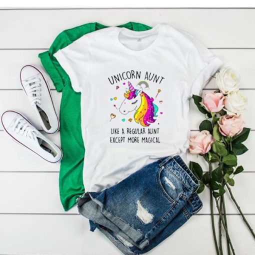 Unicorn Aunt Graphic t shirt