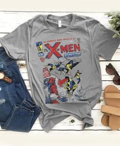 X Men Superheroes Vintage Comic Cover Marvel t shirt