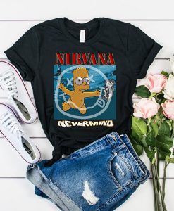 Bart Simpson Nirvana Nevermind t shirt