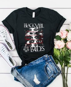 Black Veil Brides BVB 5 face eyes t shirt