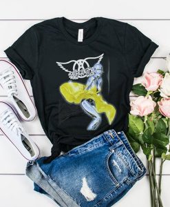 Aerosmith Robot Yellow Dress t shirt