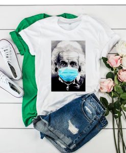 Albert Einstein Mask Face t shirt