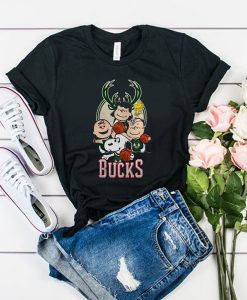 Bucks Peanuts Parody t shirt