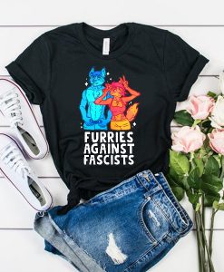 Furries Against Fascists t shirt