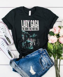 Lady gaga Born This Way 2013 Tour t shirt