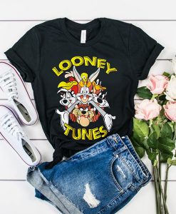 Looney Tunes character group short sleeve t shirt