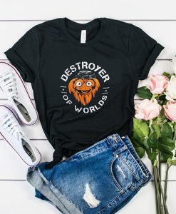 Gritty Destroyer Of Worlds Charcoal t shirt