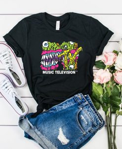 MTV Slime Monster Logo t shirt