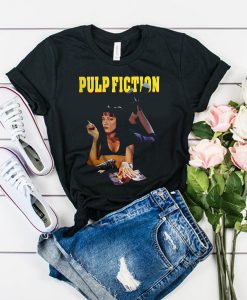 Pulp Fiction Mia Wallace Black t shirt
