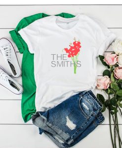 The smiths flowers white t shirt