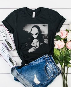 alien monalisa t shirt