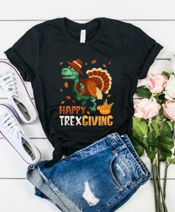 Happy Thanksgiving T Rex Dinosaur Funny Thanksgiving t shirt