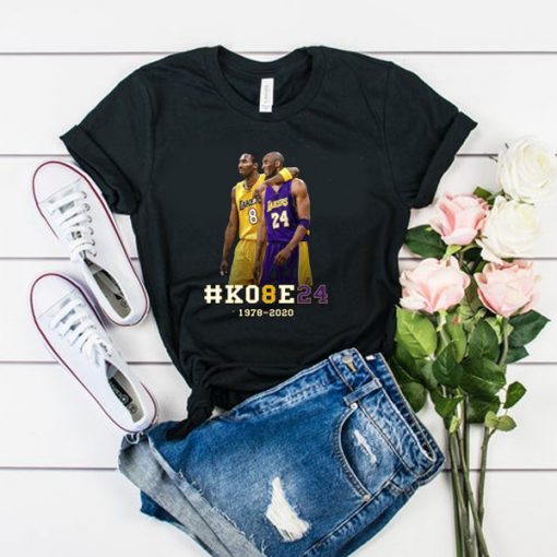 Kobe Bryant Basketball Tribute Los Angeles Number 24 8 t shirt