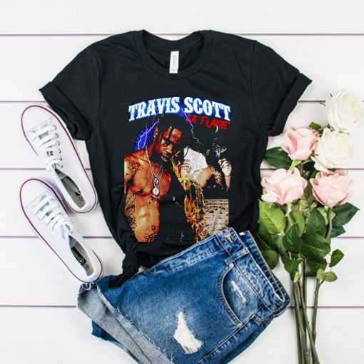 travis scott la flame t shirt