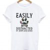 Easily Distracted By Jeeps And Dogs t shirt