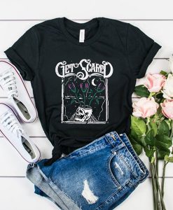 Get Scared Skull t shirt