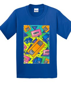 Retro Media Orange VHS Tapes t shirt