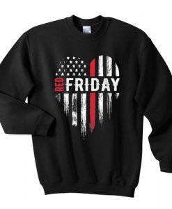 Thin Red Friday USA Line Design sweatshirt